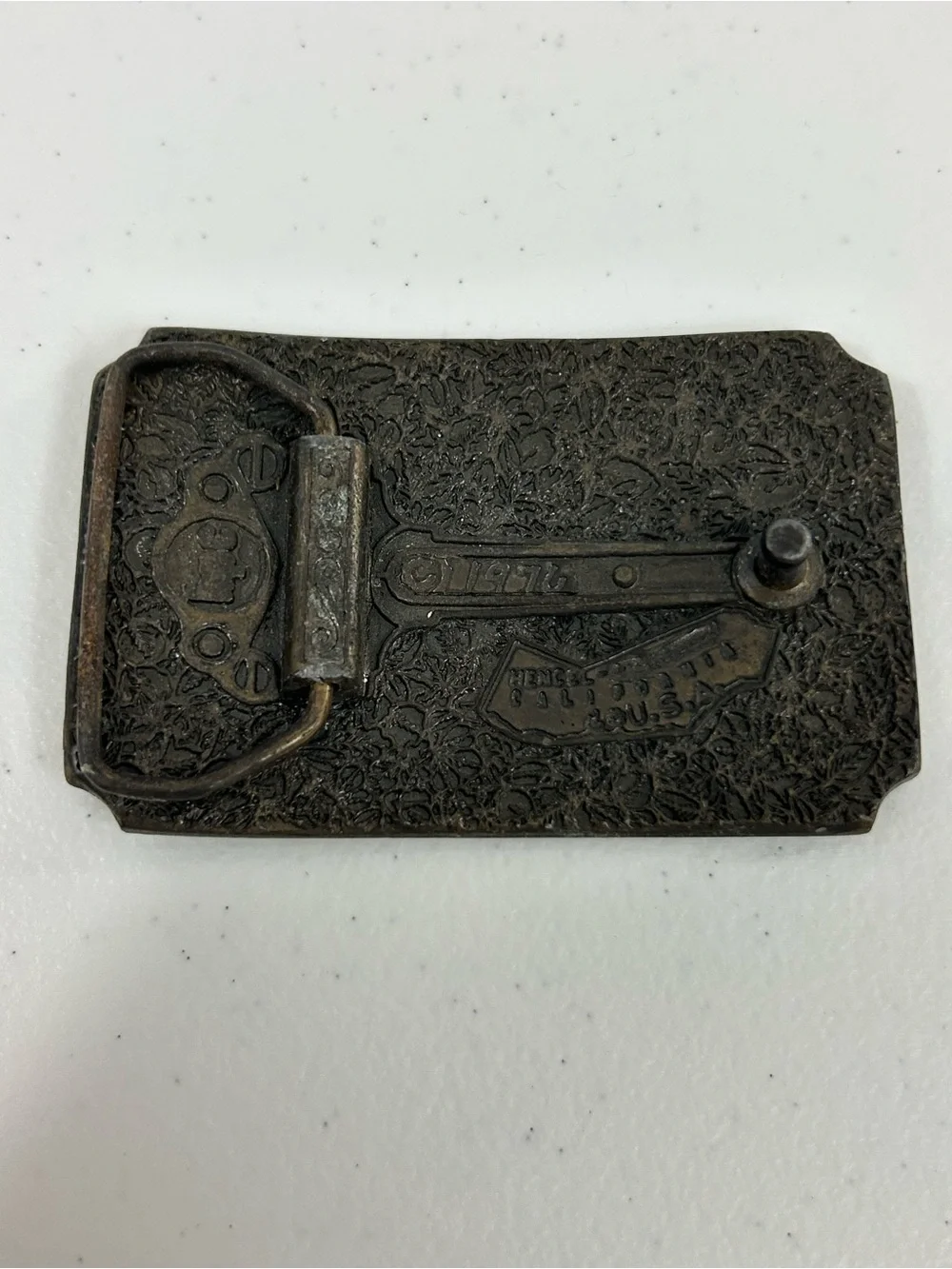 Rolls Royce of Springfield Massachusetts Brass Belt Buckle Vintage 1976